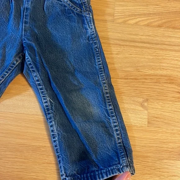 Original “Made in USA” Vintage OshKosh B’Gosh Cotton Denim Overalls, size 2T - Picture 6 of 11